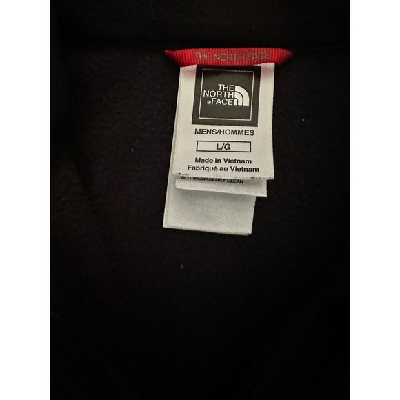 The North Face 1/4 Zip Lightweight Fleece Pullover Black Large Pre-owned - Picture 3 of 3